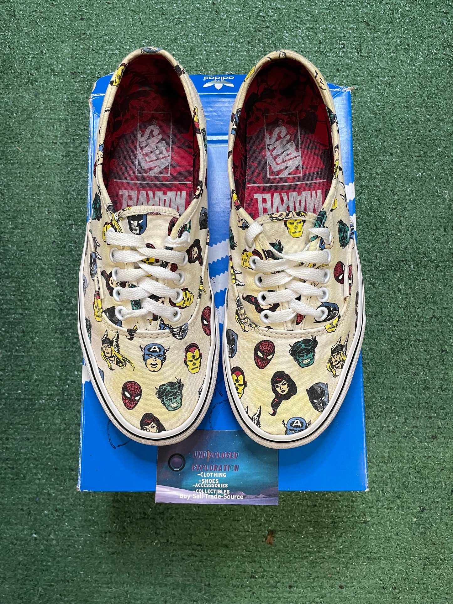 vans Authentic x Marvel Marvel Heads size 8men/9.5women