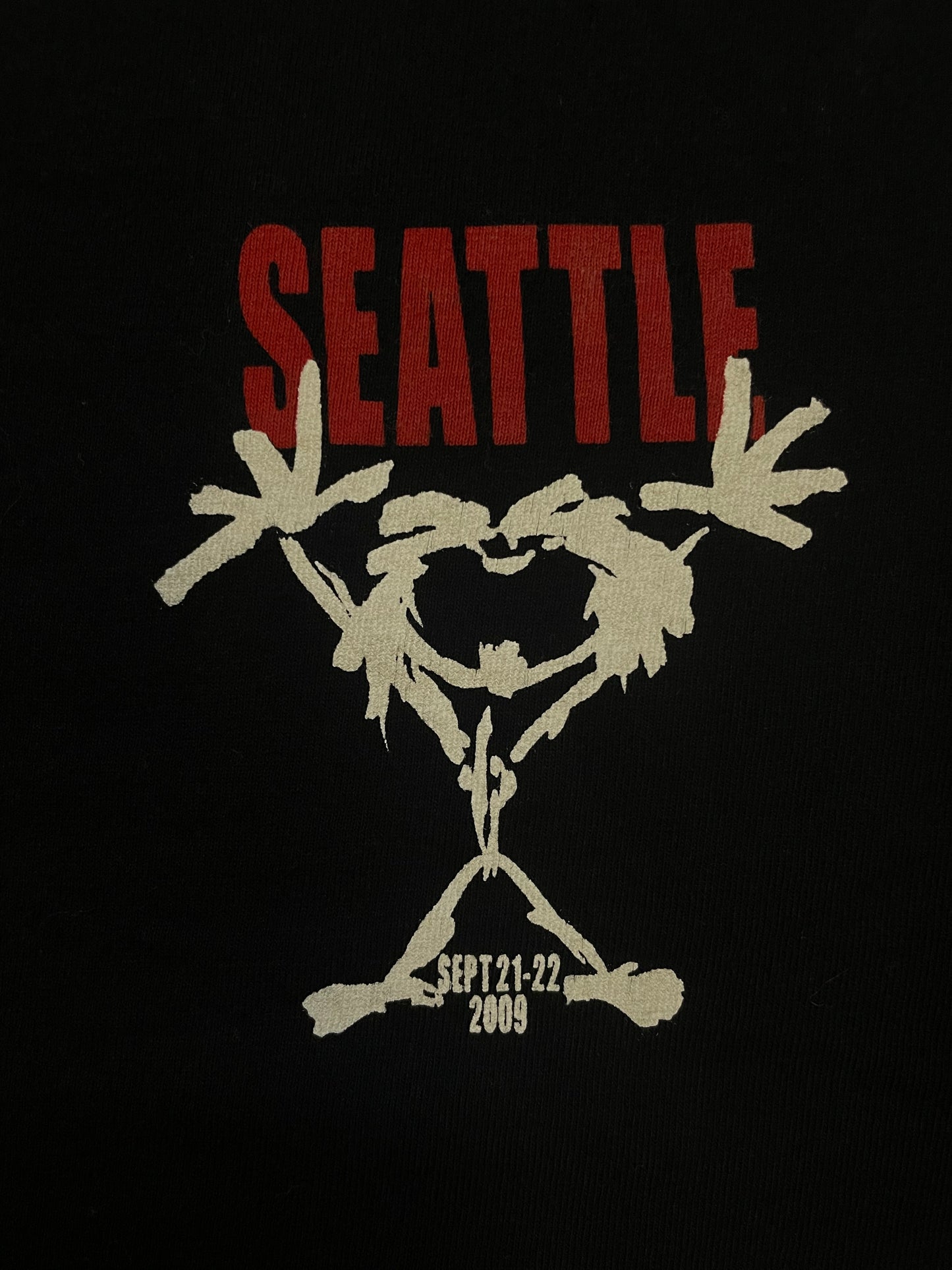 Seattle Pearl Jam 2009 Sep 21-22 tour tee