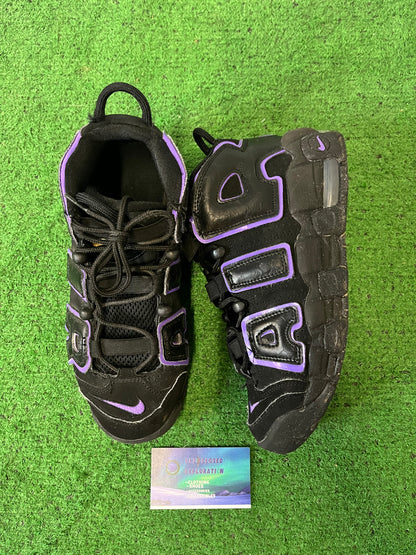 Nike Air Uptempo Black Action Grape size 7youth/8.5women