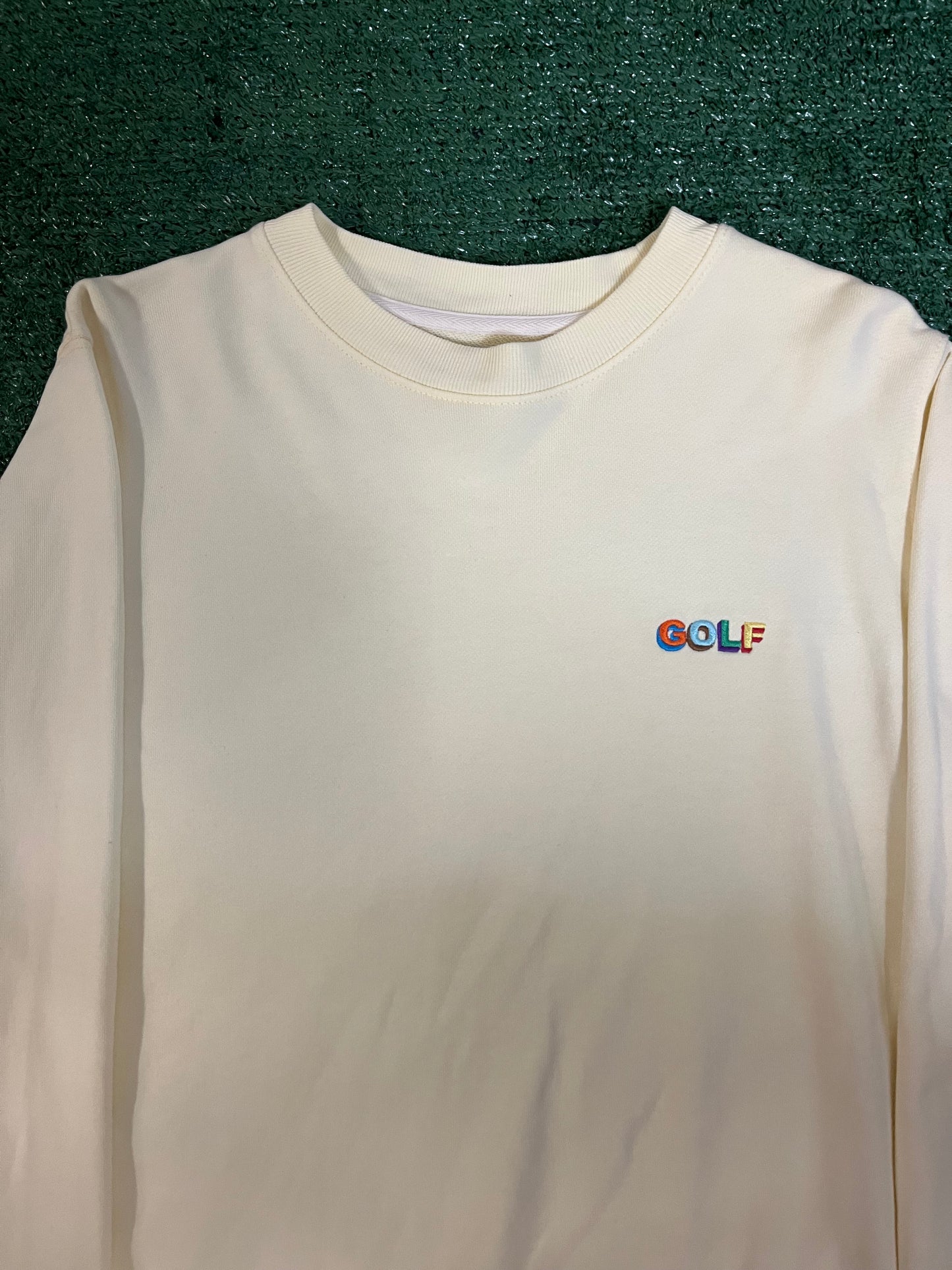 Golf wang Tyler the creator pale yellow crewneck