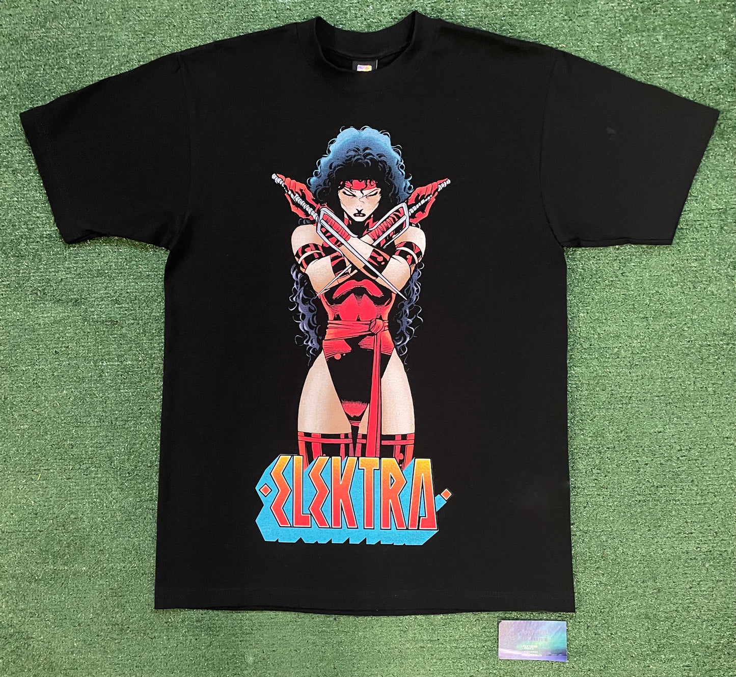 Mask and disguise elektra marvel tee