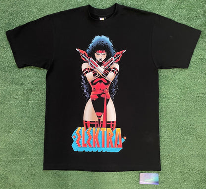 Mask and disguise elektra marvel tee