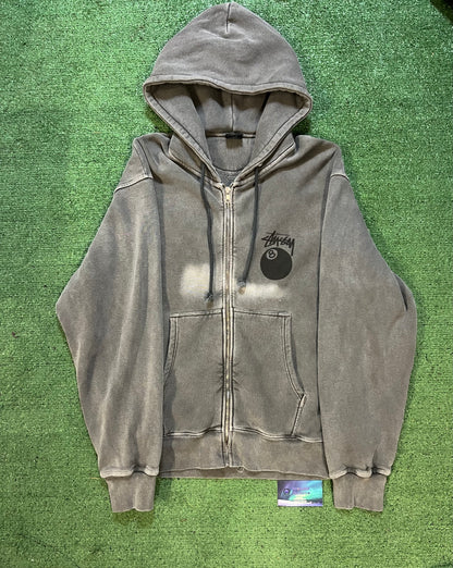 Stussy 8 ball grey hoodie
