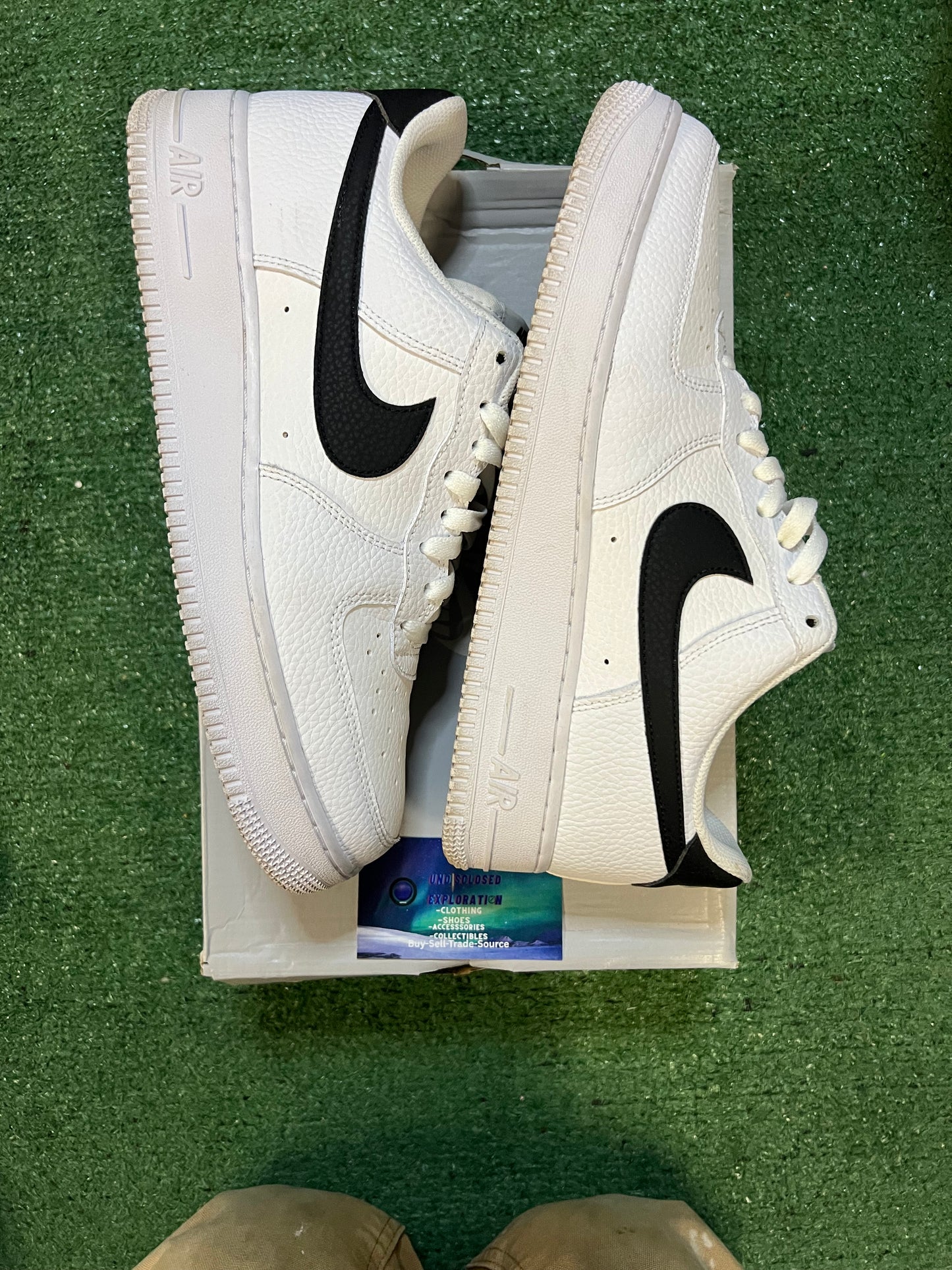 Nike Air Force 1 low white black size 10men/11.5women