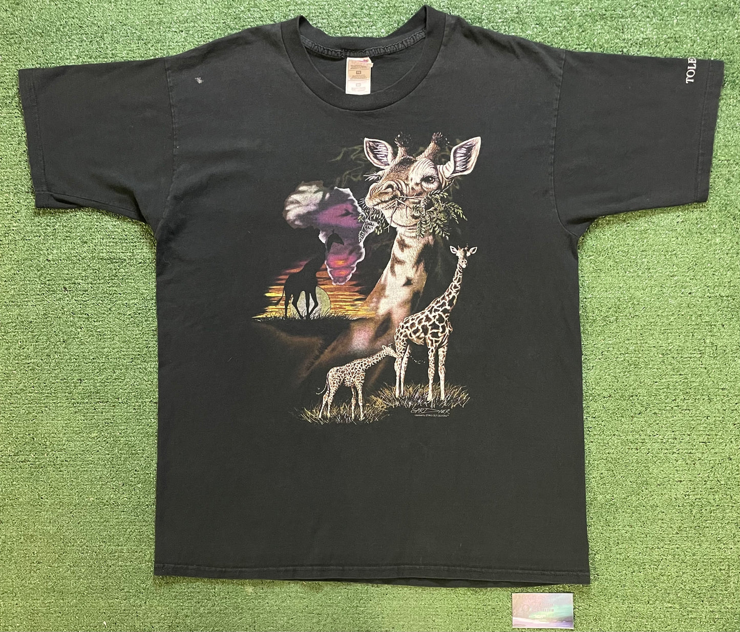 Vintage 1990s Toledo Zoo giraffe tee