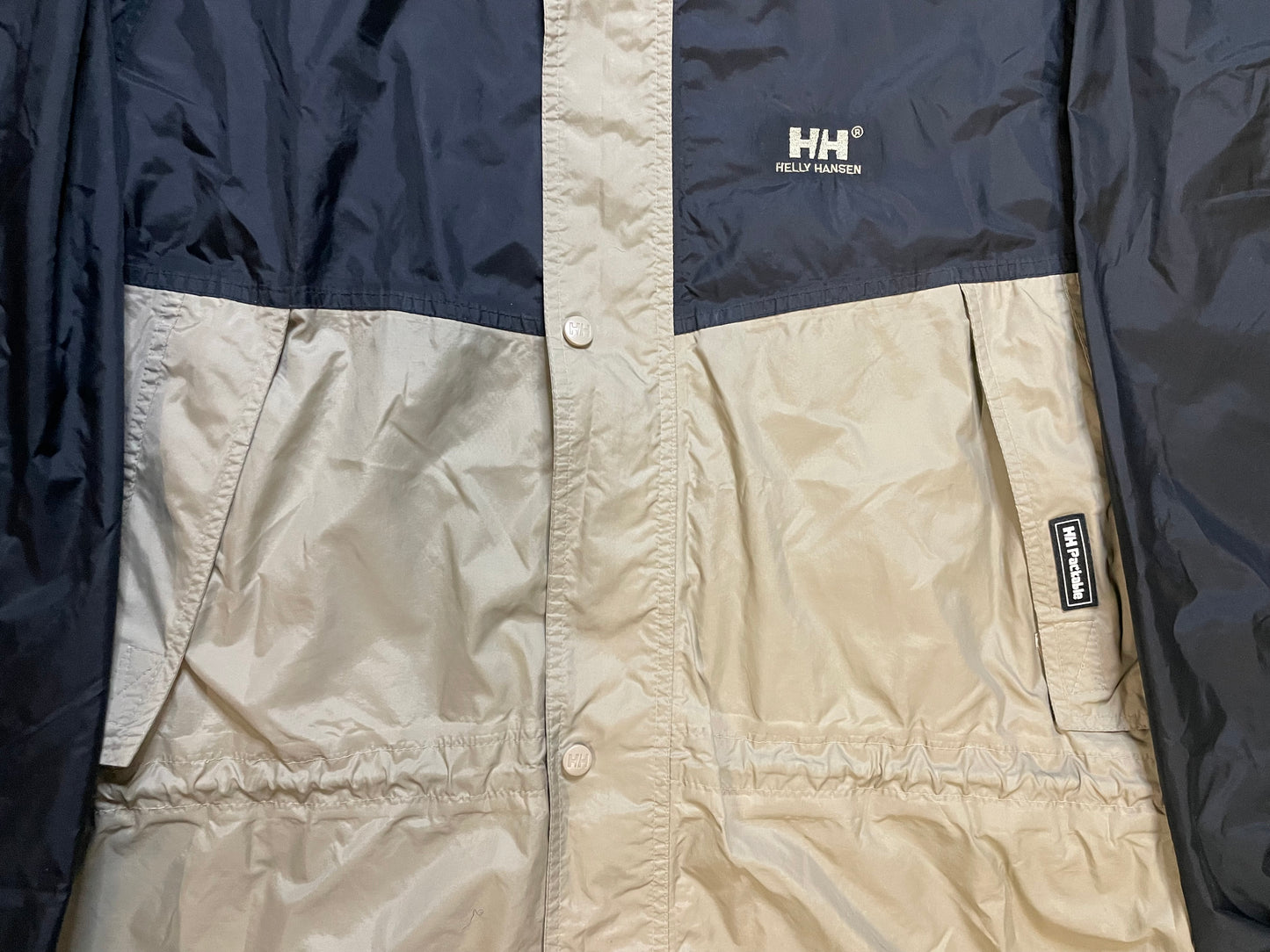 Helly Hansen black beige anorak jacket