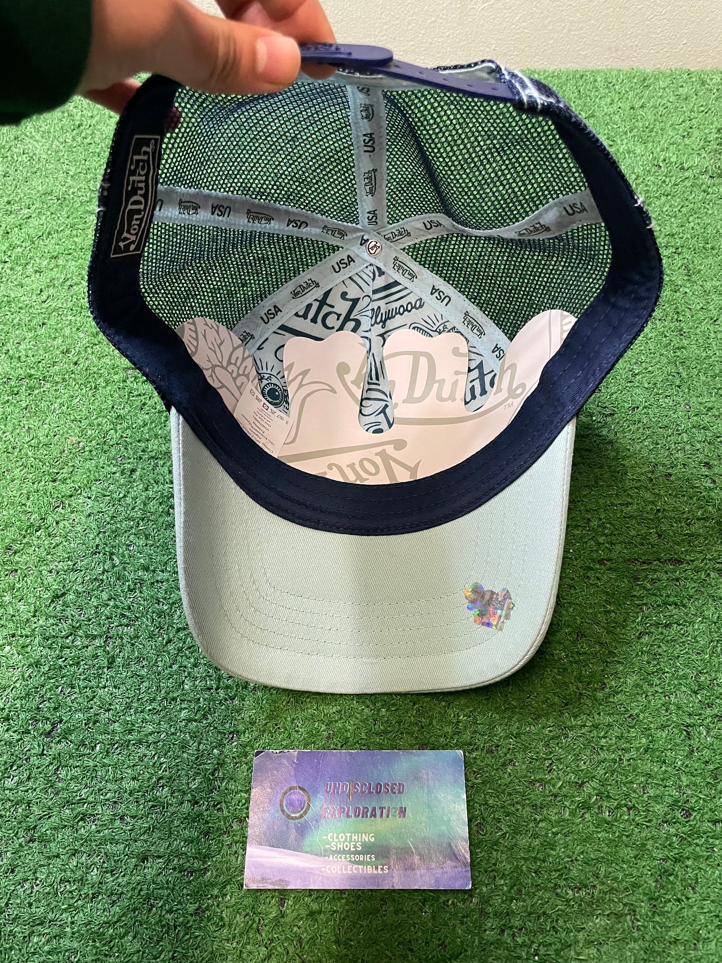Von Dutch blue staple hat