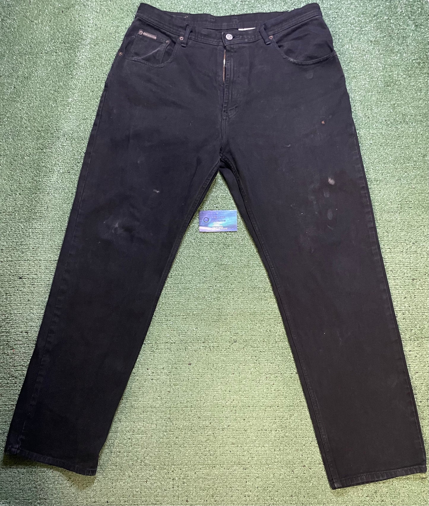 Vintage Calvin Klein black distressed jeans