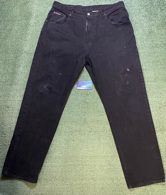 Vintage Calvin Klein black distressed jeans