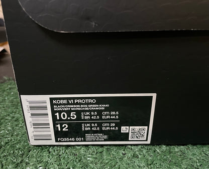 Nike Kobe 6 Protro Italian camo 2024 size 10.5men/12women