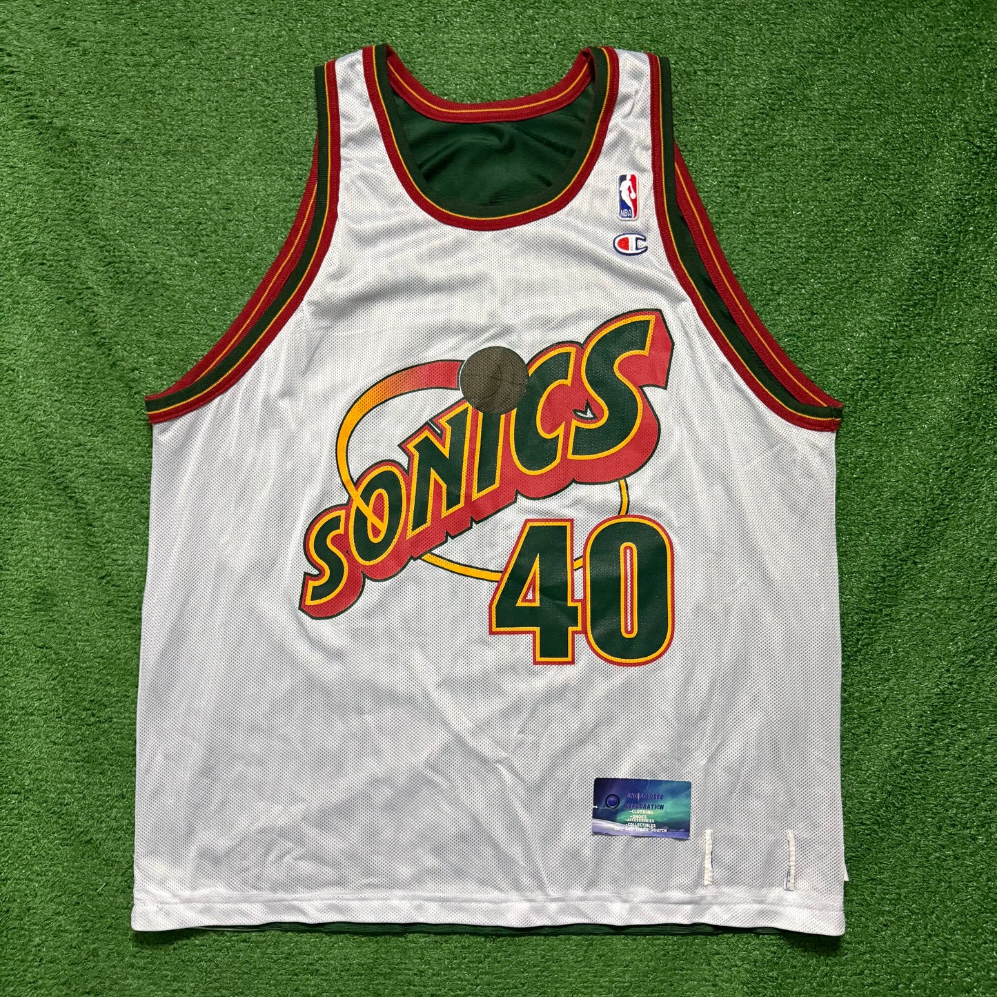Vintage Seattle SuperSonics Shawn Kemp Reversible Champion Jersey