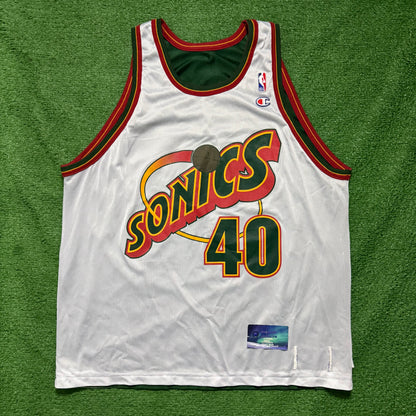 Vintage Seattle SuperSonics Shawn Kemp Reversible Champion Jersey
