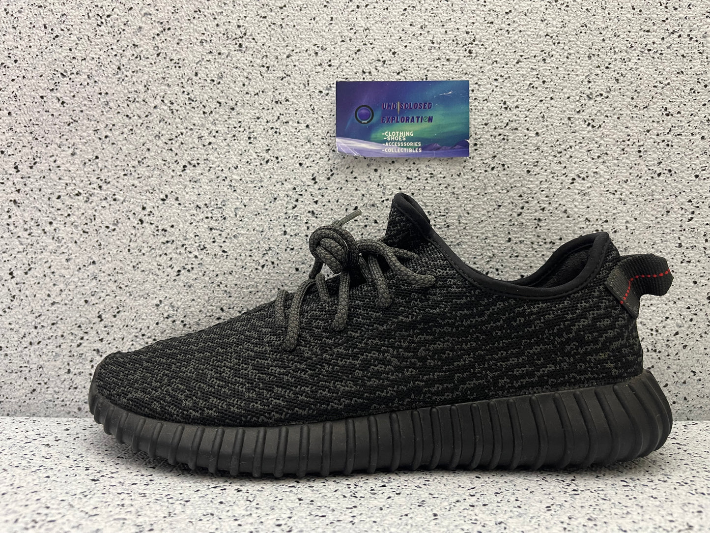 Yeezy 350 Pirate Black 2016 11.5 Men/13 Women “Preowned”
