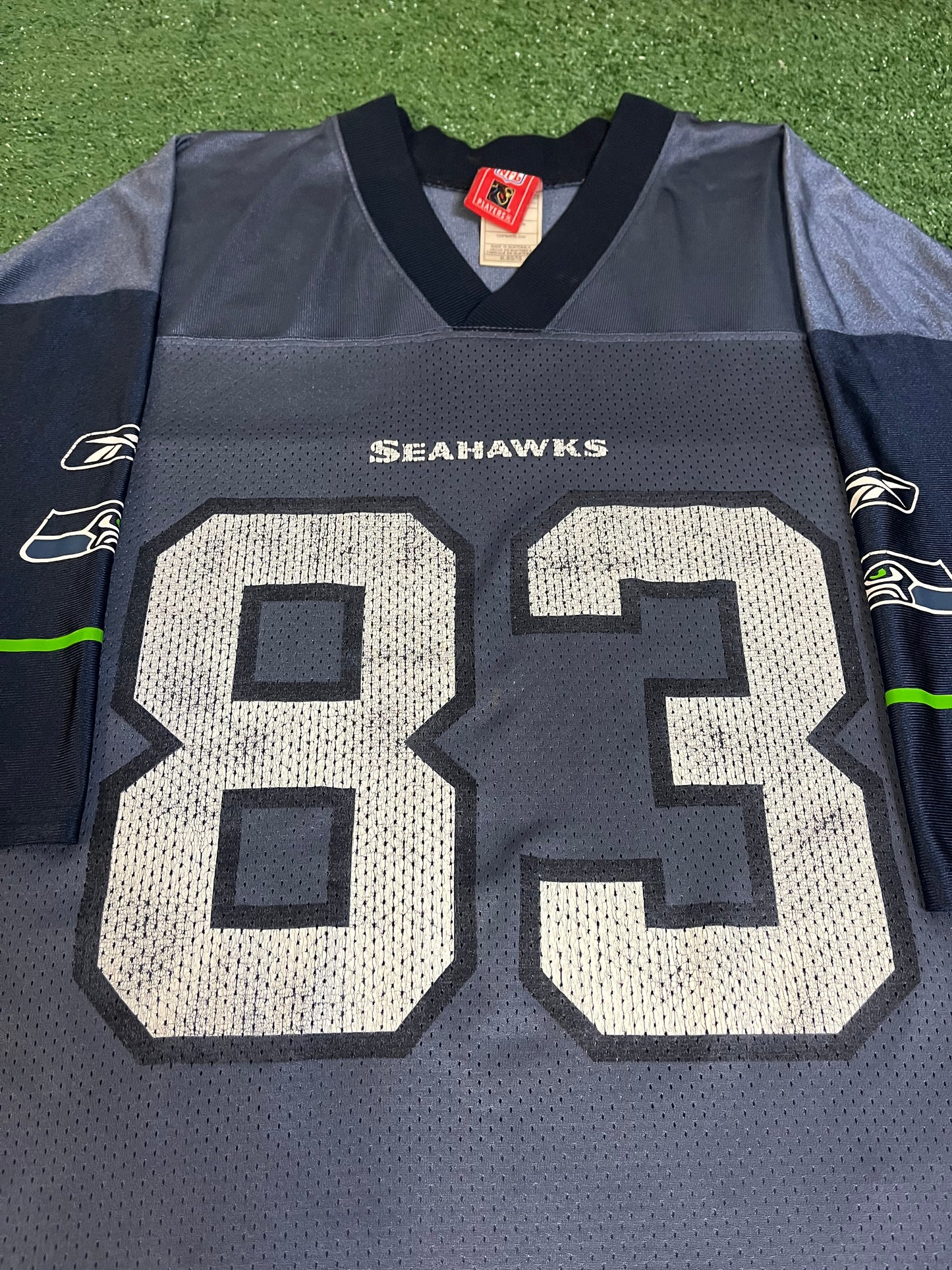 Vintage Deion Branch Seattle Seahawks Reebok jersey #83