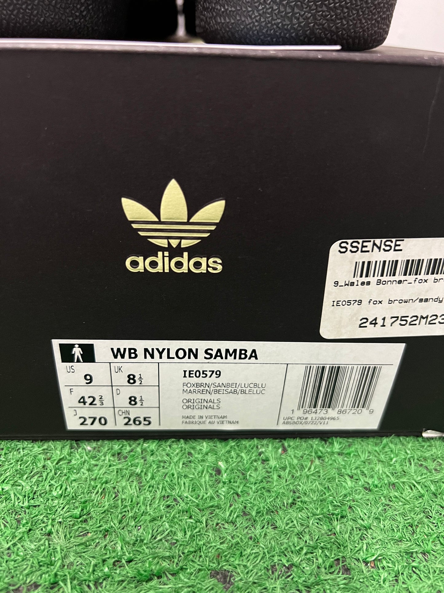Adidas X wales Bonner samba fox brown