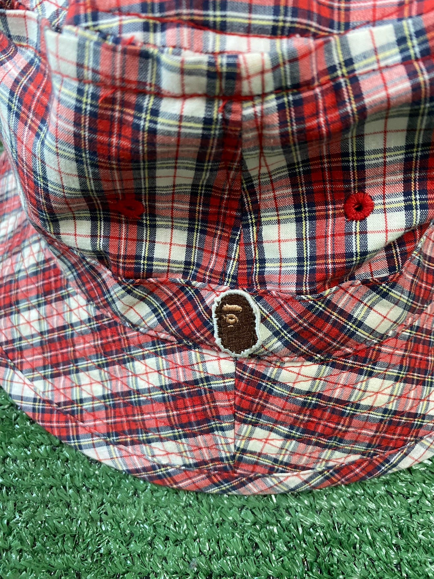 Bape Plaid Bucket Hat