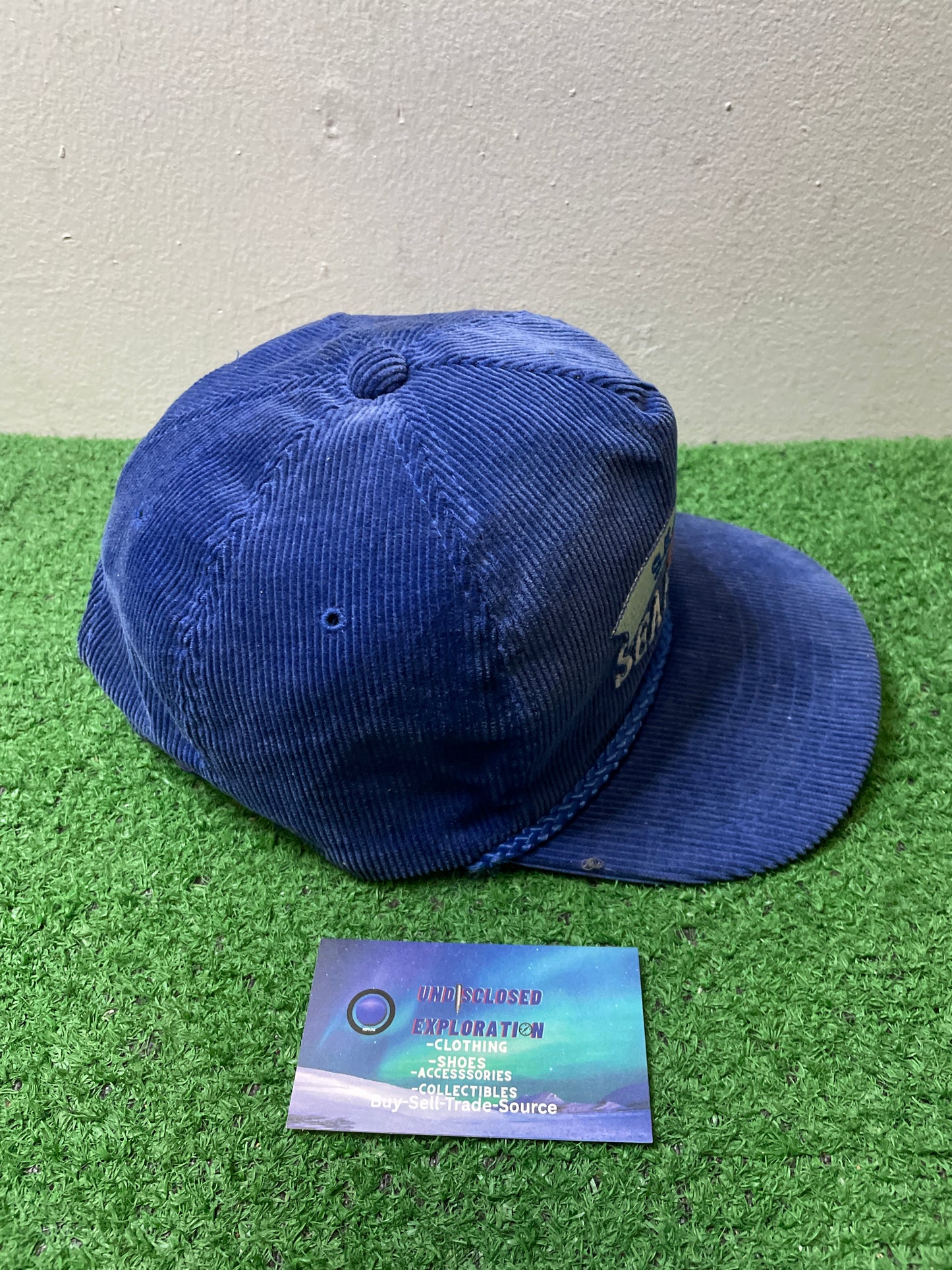 Vintage 1980s Seattle Seahawks  amapro corduroy hat