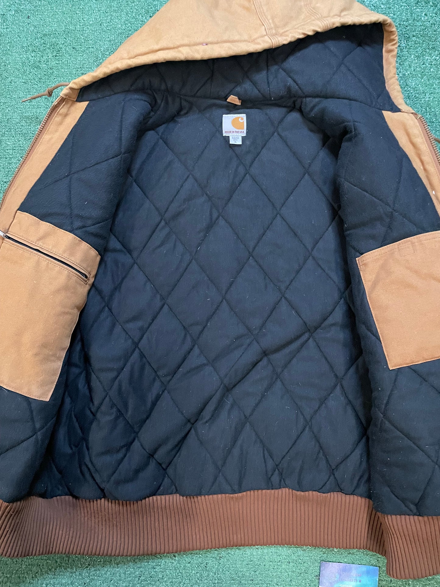 Carhartt tan hooded jacket