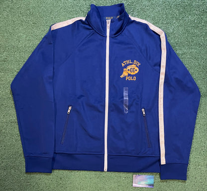 Polo Ralph Lauren athletic division blue track jacket