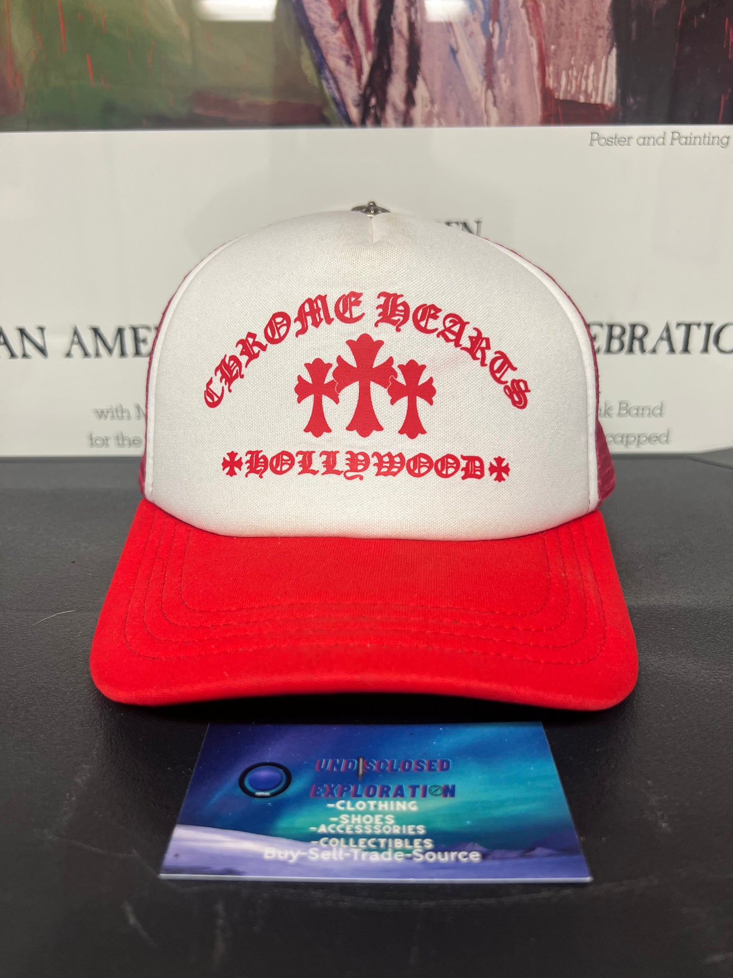 Chrome Hearts King Taco white and red Hat