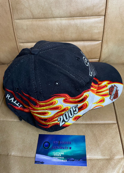 Vintage Harley Davidson Sturgis flames hat