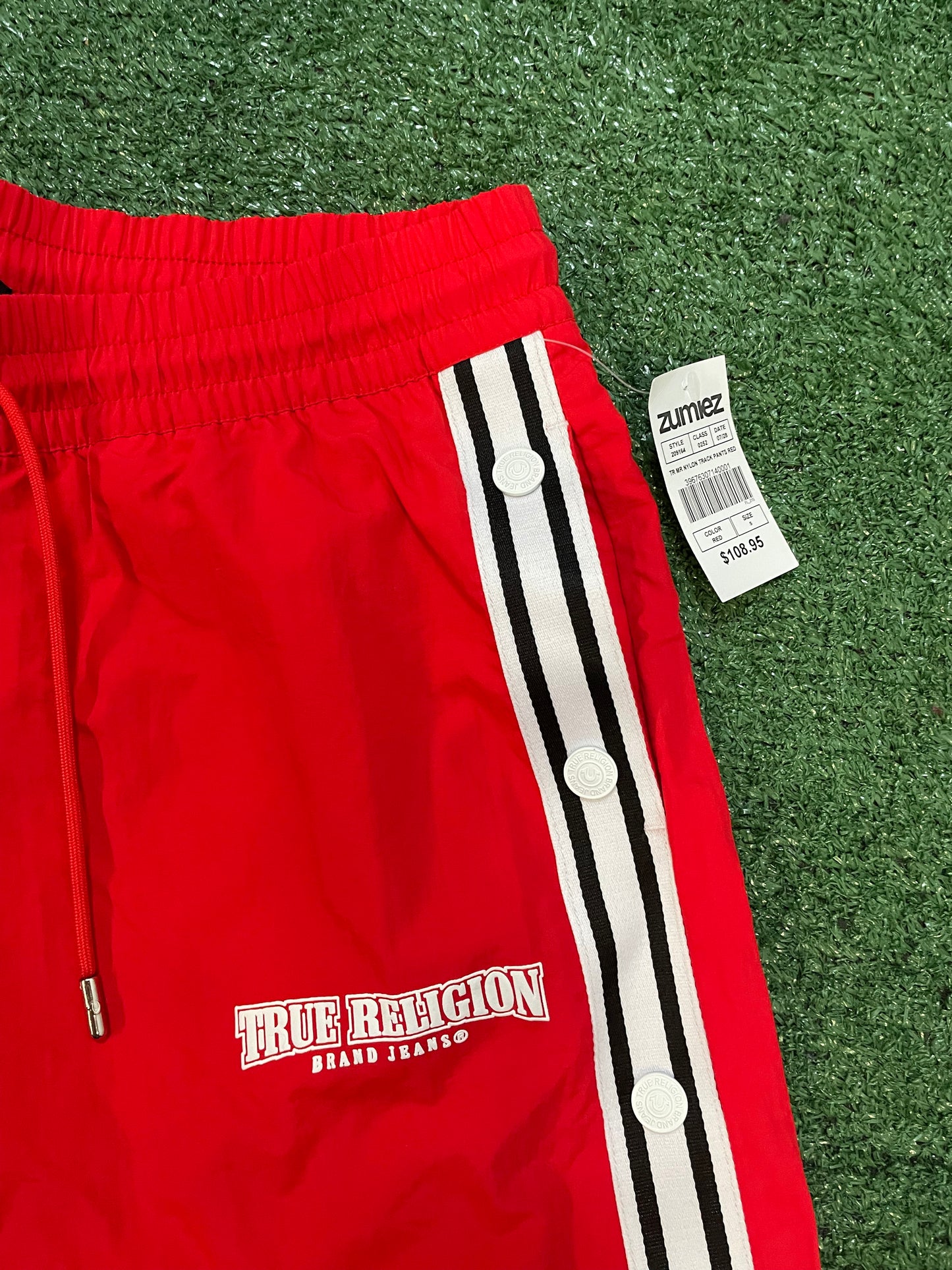 True Religion Red Track Pants