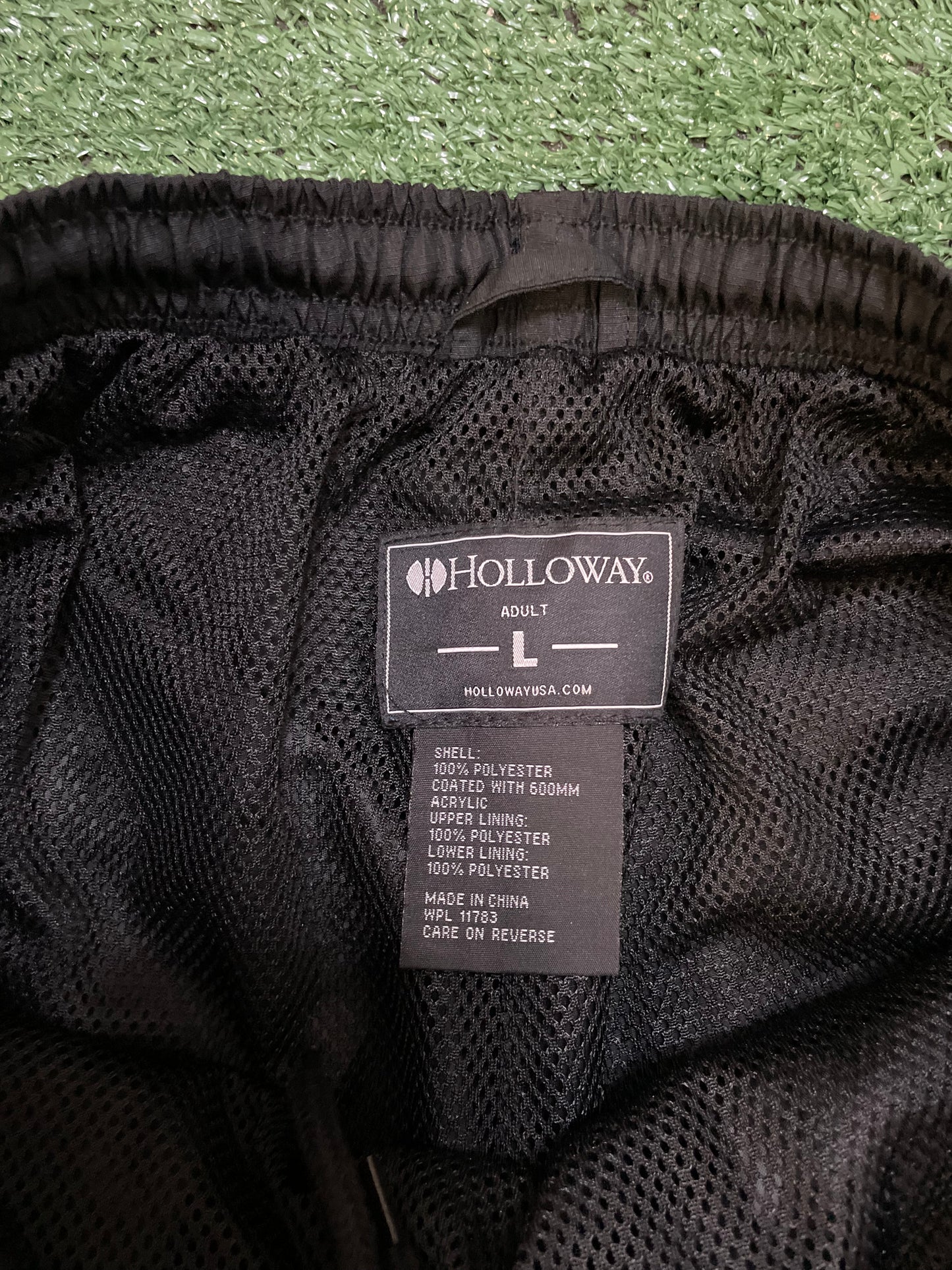 Raspberry black nylon pants