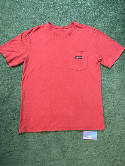 Patagonia red work pocket tee