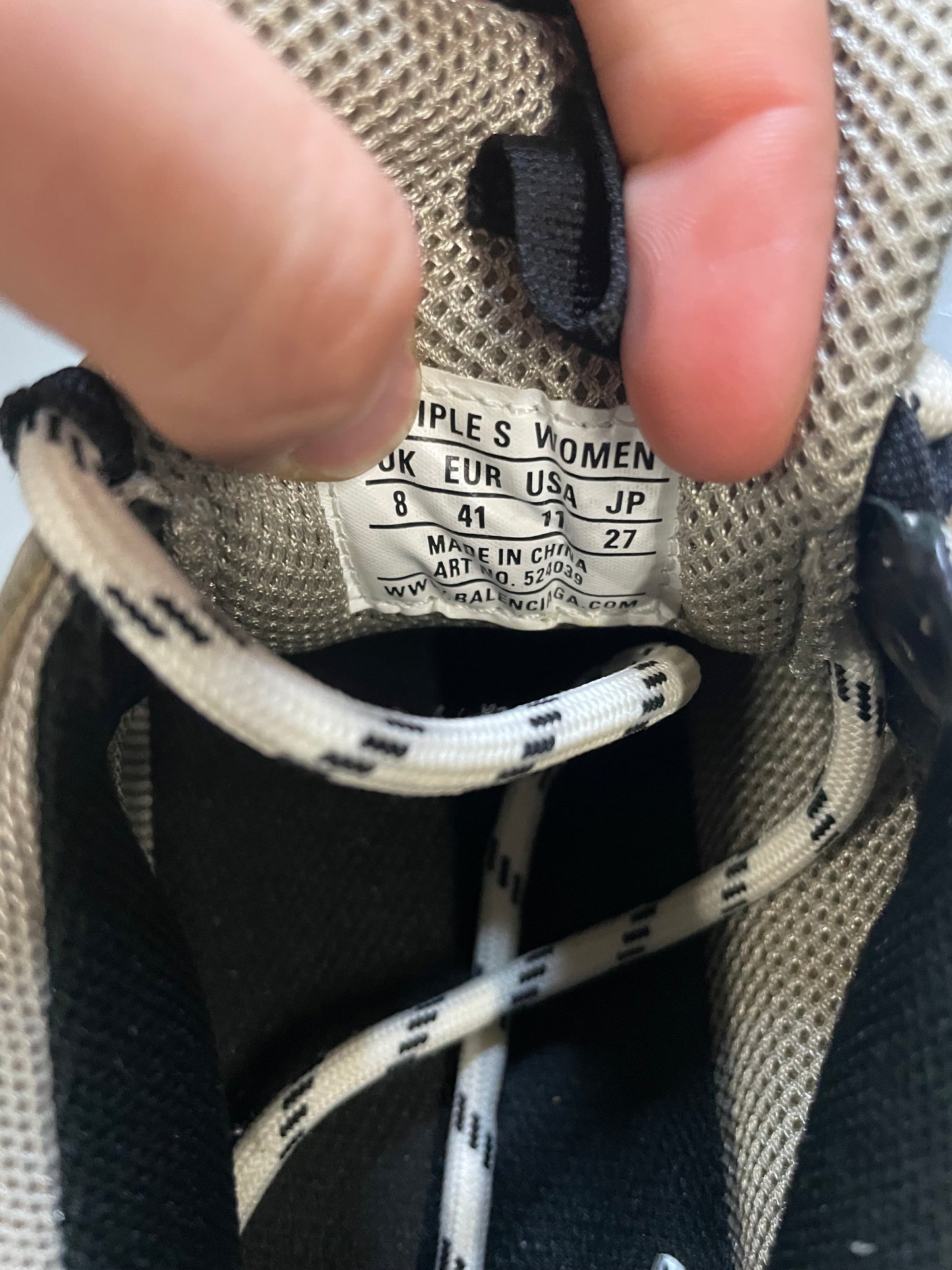 Balenciaga triple S beige size 8men/9.5women(EU 41)