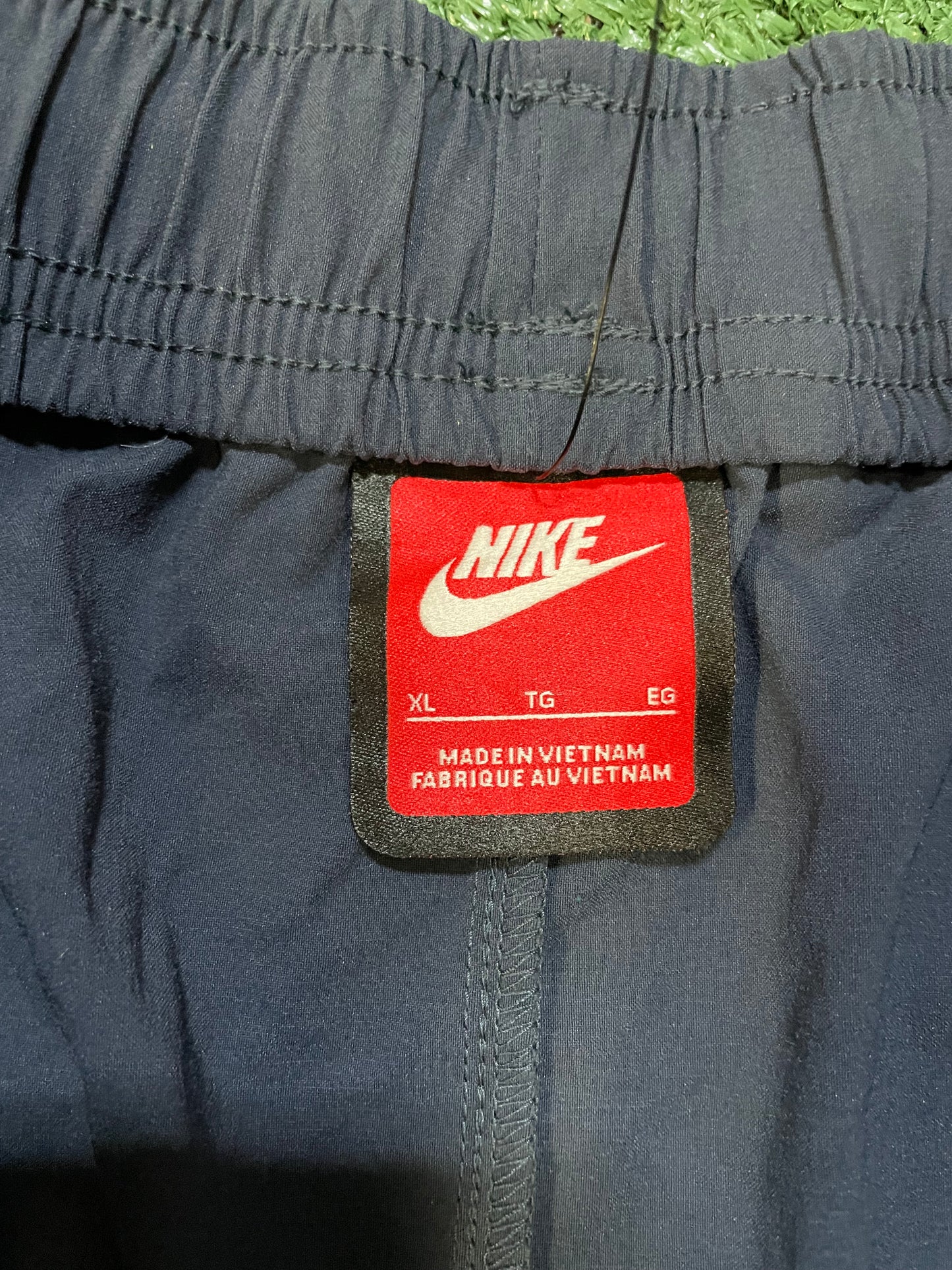 Nike tech woven pants blue and pink pants