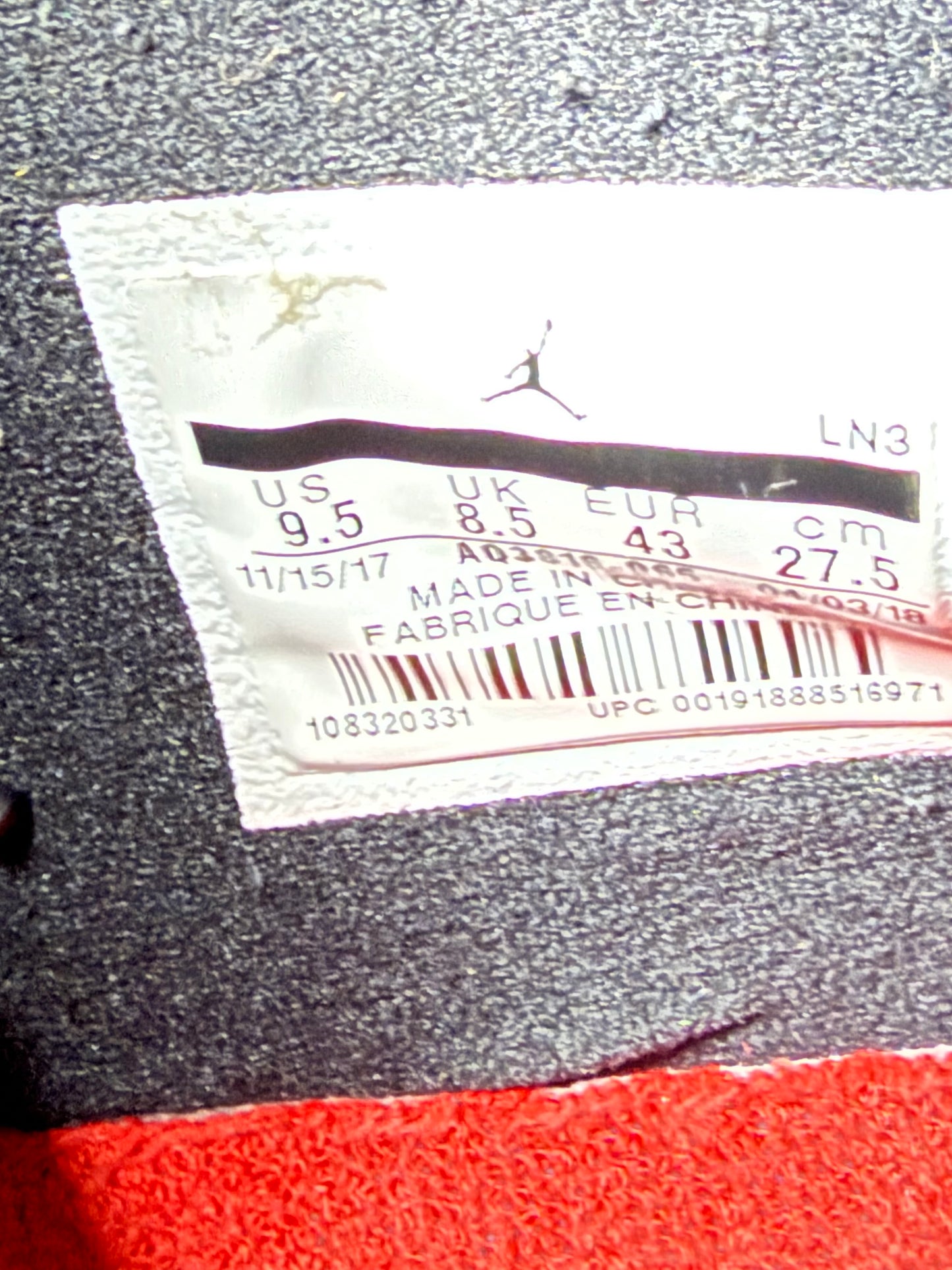 Jordan 4 Raptors 9.5 Men/11 Women “Preowned”