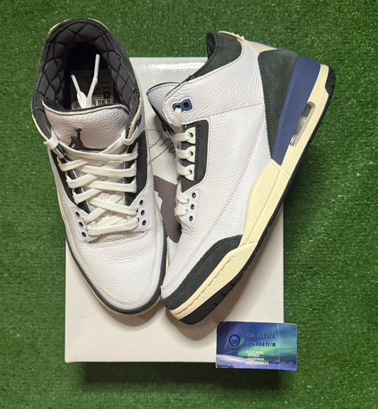 Jordan 3 A Ma Maniere Diffused Blue 10 Men/11.5 Women “Preowned”