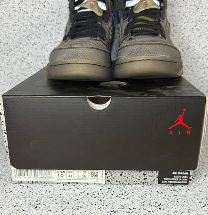 Jordan 5 Off White Muslin 10 Men/11.5 Women “Prweowned”