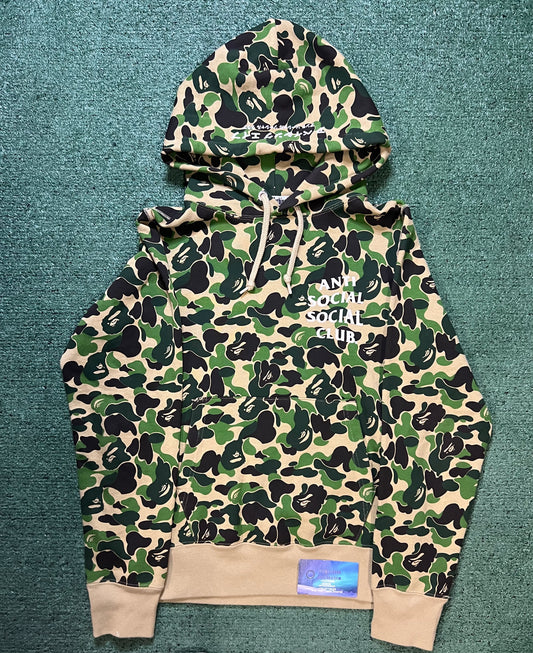 Bape X Anti social social club abc camo hoodie