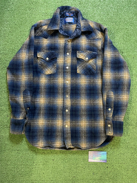 Vintage 1980s Pendleton blue flannel