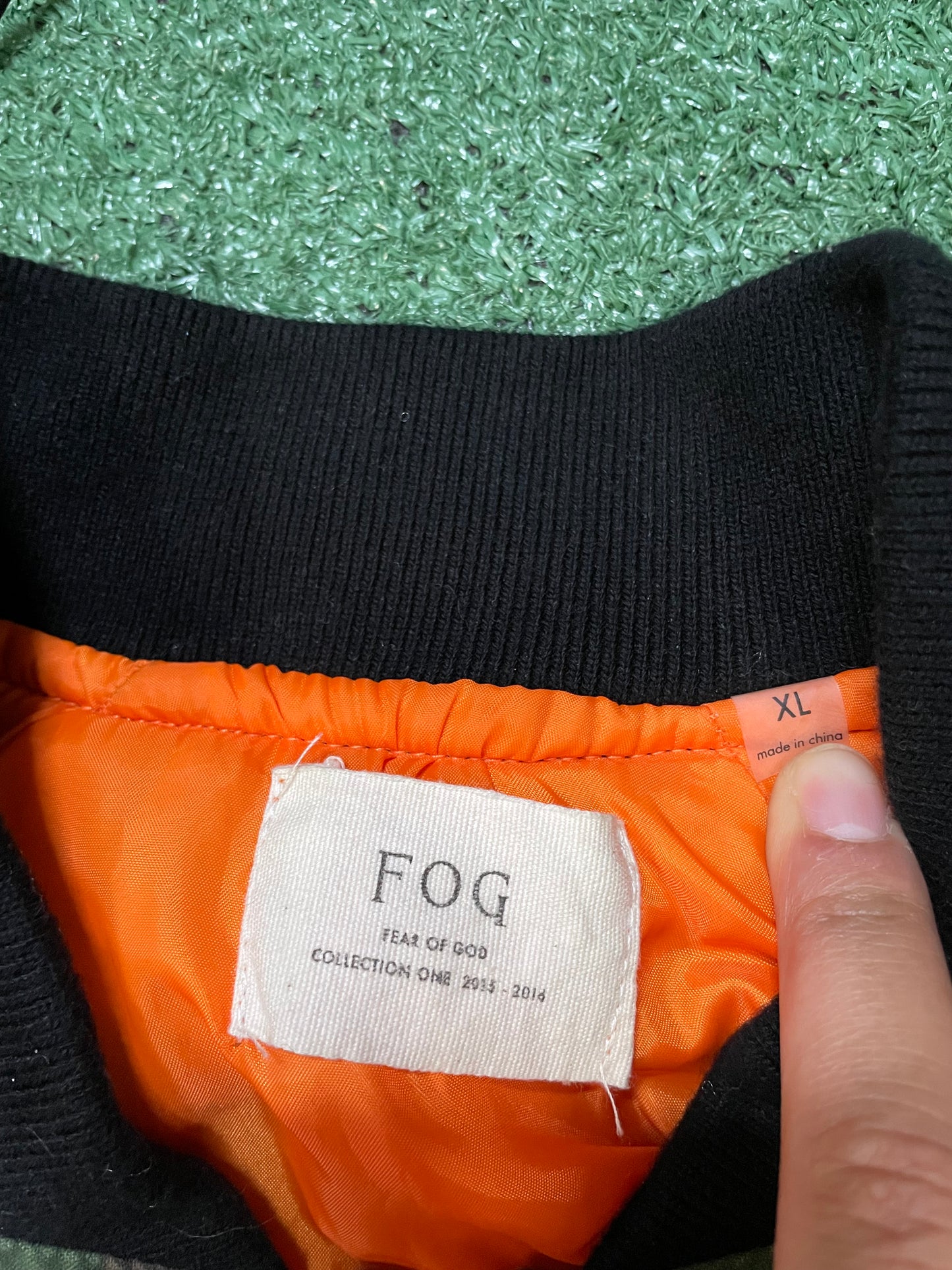 Fear of God FOG Collection Bomber camo Jacket