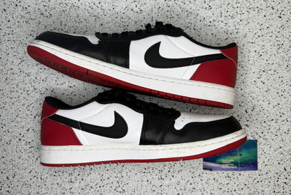 Jordan 1 Low Black Toe 10 Men/11.5 Women “Preowned”