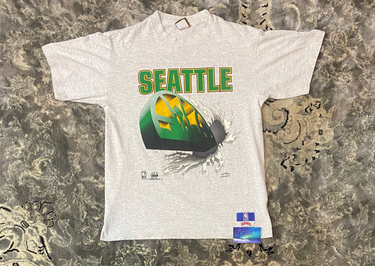 Vintage Seattle SuperSonics Breakthrough logo shirt