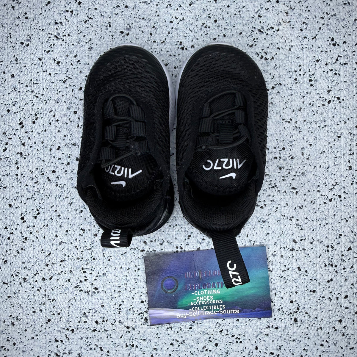 Nike Air Max 270 Black White Toddler 3 C “Preowned”