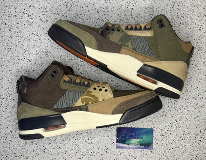 Jordan 3 Patchwork Camo 11 Men/12.5 Women “Preowned”