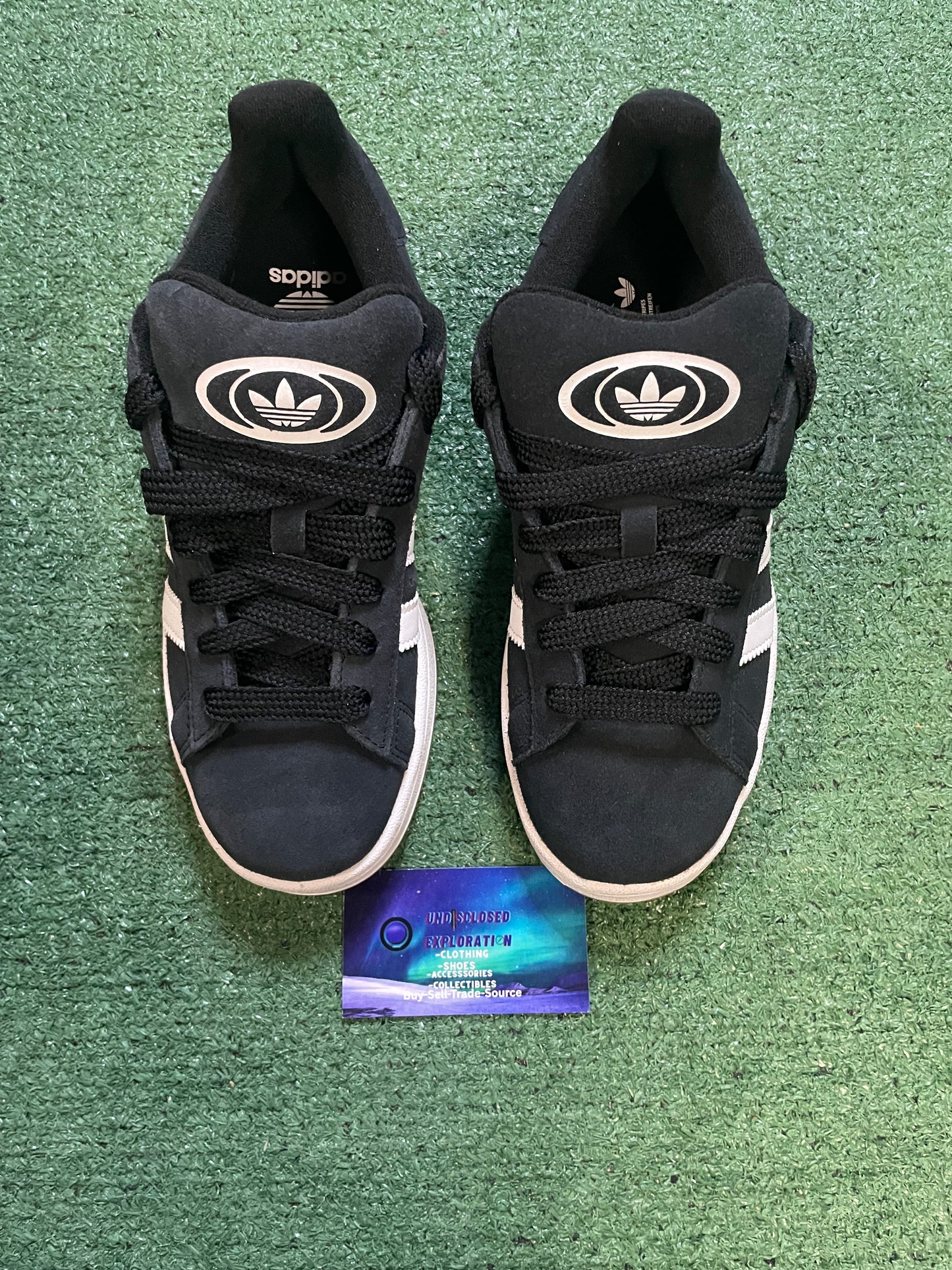 Adidas campus black white gum