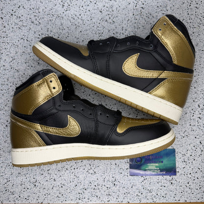 Jordan 1 Black Metallic Gold