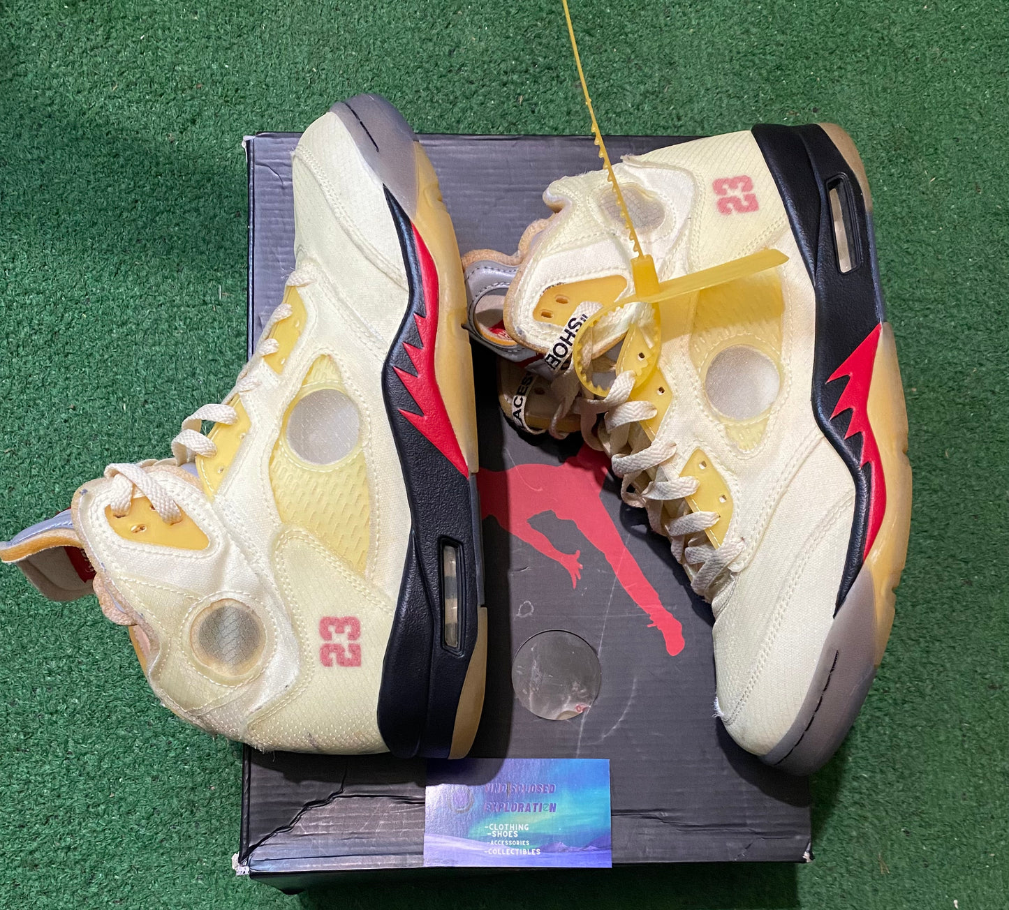 Off white Jordan 5 sail size 10.5