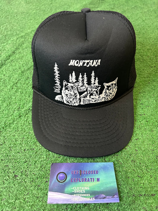 Vintage 1990s Montana wolves Trucker Hat