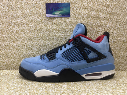 Jordan 4 Travis Scott Cactus Jack 10 Men/11.5 Women “Preowned”