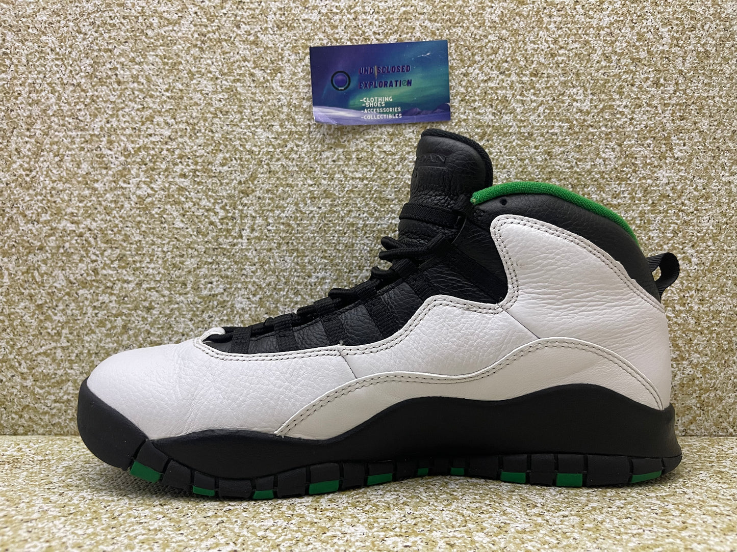 Jordan 10 Seattle 11.5 Men/13 Women “Preowned”