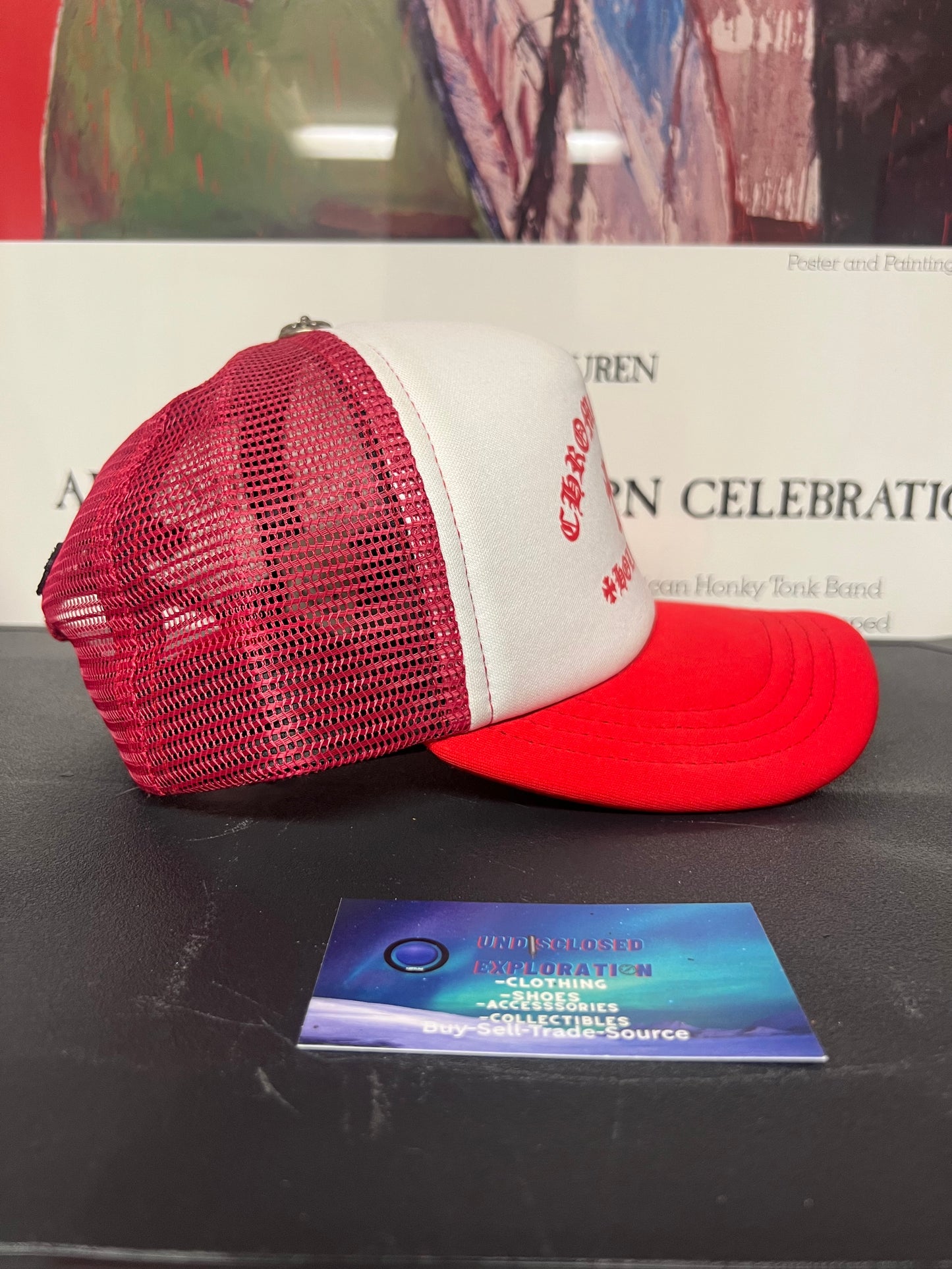 Chrome Hearts King Taco white and red Hat