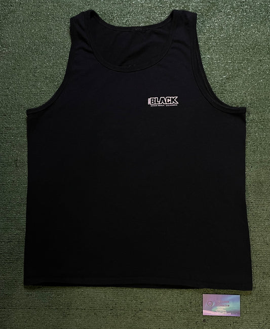 The Black ocean beach California tank top