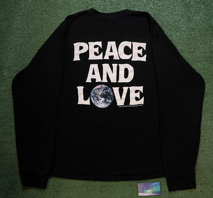 Stussy peace and love black longsleeve