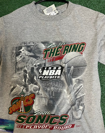 Vintage 1998 Seattle sonics Playoff tee